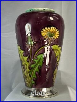 Beau ancien vase en céramique signé Sèvres art nouveau Beau ancien vase en céramique signé Sèvres art nouveau