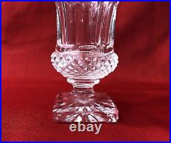 Beau vase en cristal de SAINT LOUIS modèle VERSAILLES vasque de Médicis 10 cm