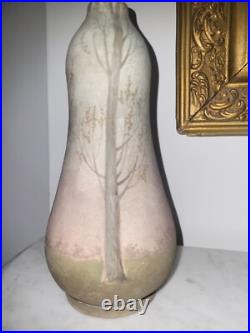 Belle paire de Vases Céramique, style ART NOUVEAU signé monogrammé D. R