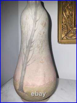 Belle paire de Vases Céramique, style ART NOUVEAU signé monogrammé D. R