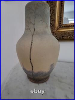 Belle paire de Vases Céramique, style ART NOUVEAU signé monogrammé D. R