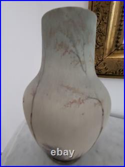 Belle paire de Vases Céramique, style ART NOUVEAU signé monogrammé D. R