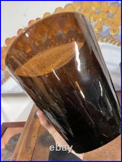 Biot Paire de Grand Vase Pot Verre Soufflé Bullé Décoration Art Déco Design