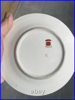 Bol à bouillon porcelaine de Mehun décor Chantilly / Samson