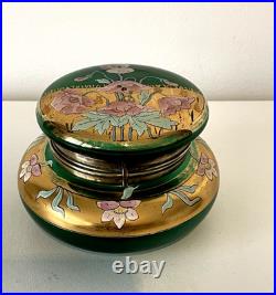 Bonbonnière émaillée décor art nouveau