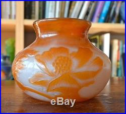 C. 1900 Muller Croismare Cameo Glass Vase daum galle method