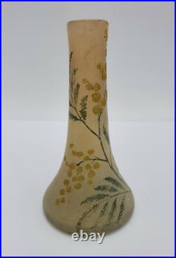 C. 1900 Petit Vase à col long, Art Nouveau dans le Gout d'Emile GALLE