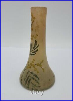 C. 1900 Petit Vase à col long, Art Nouveau dans le Gout d'Emile GALLE