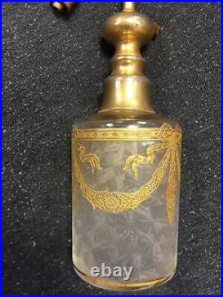 CRISTAL SAINT LOUIS 1900 LOUIS XVI Flacons Parfum Degagé à L'Acide