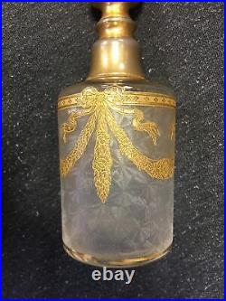 CRISTAL SAINT LOUIS 1900 LOUIS XVI Flacons Parfum Degagé à L'Acide