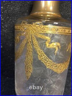 CRISTAL SAINT LOUIS 1900 LOUIS XVI Flacons Parfum Degagé à L'Acide