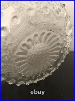 Carafe soufflée bouche Hobnail 2 l pichet verre liégeois cruche PORT OFFERT