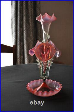 Centre de table tulipier en verre de Murano Vases soliflores XX siècle