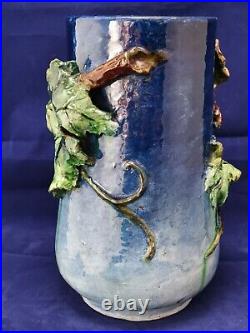 Céramique vase Haviland & CO Limoges, faïence, barbotine signé