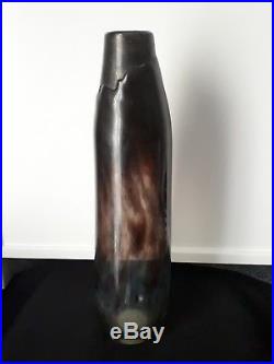 Claude Monod grand vase en verre soufflé hauteur 36,5 cm