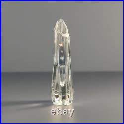 Cristal De Baccarat Grand Vase Soliflore Forme Libre Bel État 33cm Cristal De Baccarat Grand Vase Soliflore Forme Libre Bel État 33cm