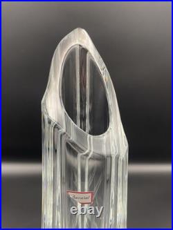 Cristal De Baccarat Grand Vase Soliflore Forme Libre Bel État 33cm Cristal De Baccarat Grand Vase Soliflore Forme Libre Bel État 33cm