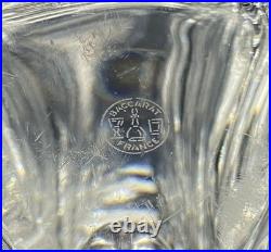 Cristal De Baccarat Grand Vase Soliflore Forme Libre Bel État 33cm Cristal De Baccarat Grand Vase Soliflore Forme Libre Bel État 33cm