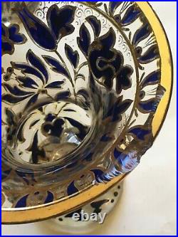 Cristal de Bohème pour le marché Ottoman Paire de vase XIXème
