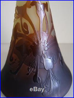D'Argental Diablo vase par Paul Nicolas Art Nouveau Jugendstil Daum Galle epoque