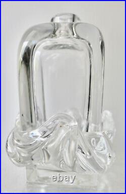 DAUM? FRANCE VASE SOLIFLORE ANCIEN EN CRISTAL MODELE SORCY POIDS 2,8 kg