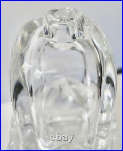 DAUM? FRANCE VASE SOLIFLORE ANCIEN EN CRISTAL MODELE SORCY POIDS 2,8 kg