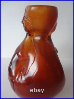 DAUM FRANCE VASE de ROULOT Pierre