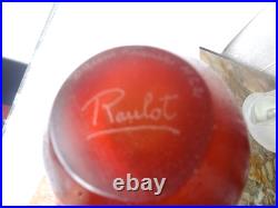 DAUM FRANCE VASE de ROULOT Pierre