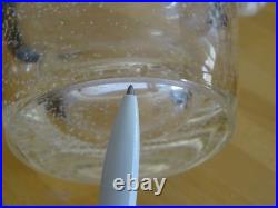 DAUM NANCY ANCIEN BEAU VASE CRISTAL SOUFFLER BOUCHE DECOR BULLES largeur 22,5 cm
