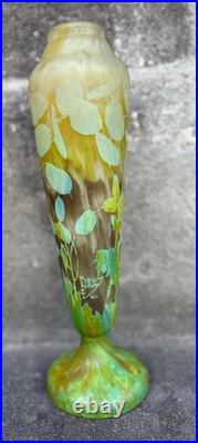 DAUM NANCY Vase de forme balustre 35 cm