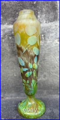 DAUM NANCY Vase de forme balustre 35 cm
