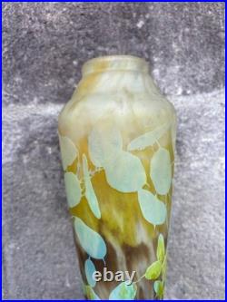 DAUM NANCY Vase de forme balustre 35 cm