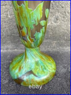 DAUM NANCY Vase de forme balustre 35 cm