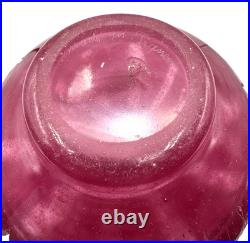 DAVID GUÉRON DEGUÉ Vase art deco verre acide -Daum-Gallé-Muller-Schneider