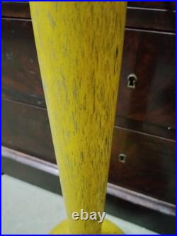 DELATTE Vase soliflore pâte de verre Art Nouveau Nancy 58 cm