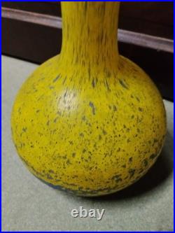 DELATTE Vase soliflore pâte de verre Art Nouveau Nancy 58 cm