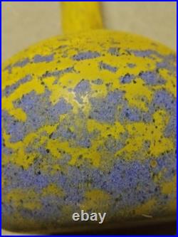DELATTE Vase soliflore pâte de verre Art Nouveau Nancy 58 cm