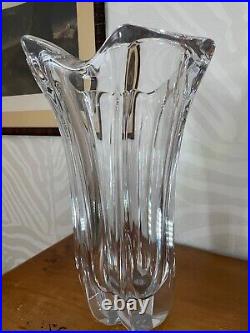 Daum France Important Vase Cristal 1960 De 39 CM