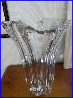 Daum France Important Vase Cristal 1960 De 39 CM