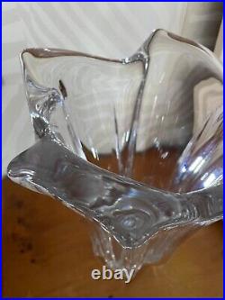 Daum France Important Vase Cristal 1960 De 39 CM