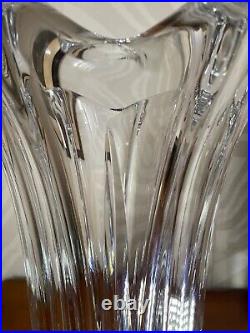 Daum France Important Vase Cristal 1960 De 39 CM