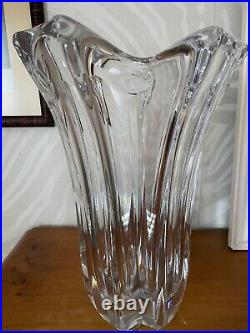 Daum France Important Vase Cristal 1960 De 39 CM