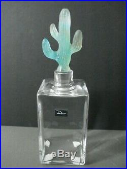 Daum France Magnfique et rare carafe cristal Cactus par Mc Connico