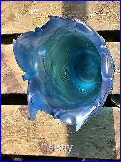 Daum France Pâte de verre Vase Papillon N36 24x18x14cm 2,7kg Neuf Prix1500Eur
