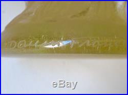 Daum France grande coupe en pâte de verre à décor d'iris de 33cm ref 01633