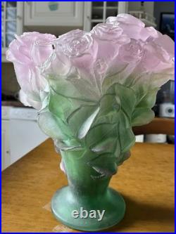 Daum Grand Vase Roses