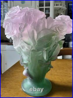 Daum Grand Vase Roses