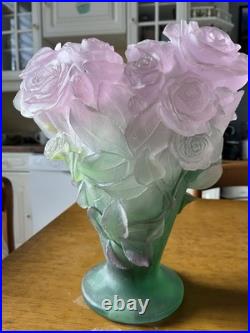 Daum Grand Vase Roses