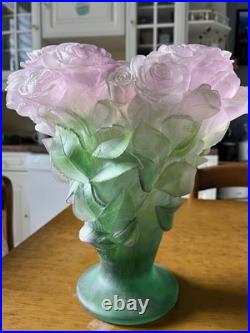 Daum Grand Vase Roses