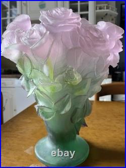 Daum Grand Vase Roses